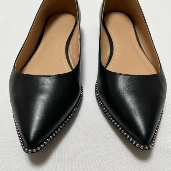 Coach Viviana ball chain leather flats, size 9.5 - Picture 6 of 6